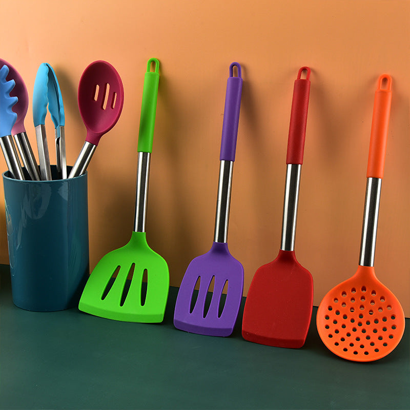 Color Silicone Cooking Shovel Spoon 14 Sets