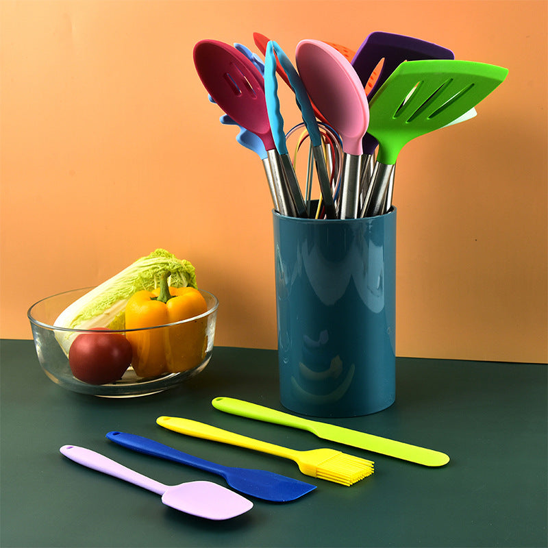 Color Silicone Cooking Shovel Spoon 14 Sets